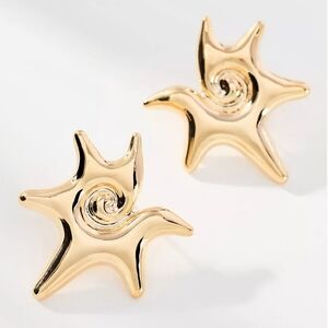 Anthropologie Sunburst Post Earrings